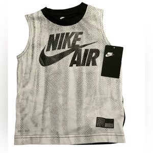 Nike little boy Air Graphic Tank Top in Black and White SZ 4